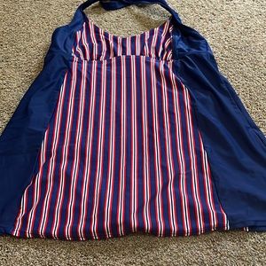 Basic editions navy blue swimsuit one piece size 16 no pads